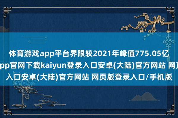体育游戏app平台界限较2021年峰值775.05亿元暴跌58.4%-开云app官网下载kaiyun登录入口安卓(大陆)官方网站 网页版登录入口/手机版