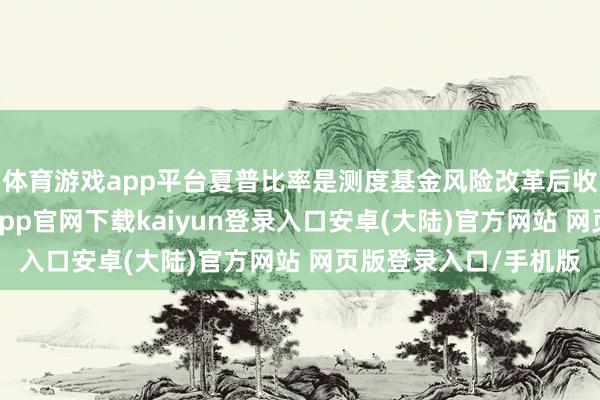 体育游戏app平台夏普比率是测度基金风险改革后收益的伏击缠绵-开云app官网下载kaiyun登录入口安卓(大陆)官方网站 网页版登录入口/手机版
